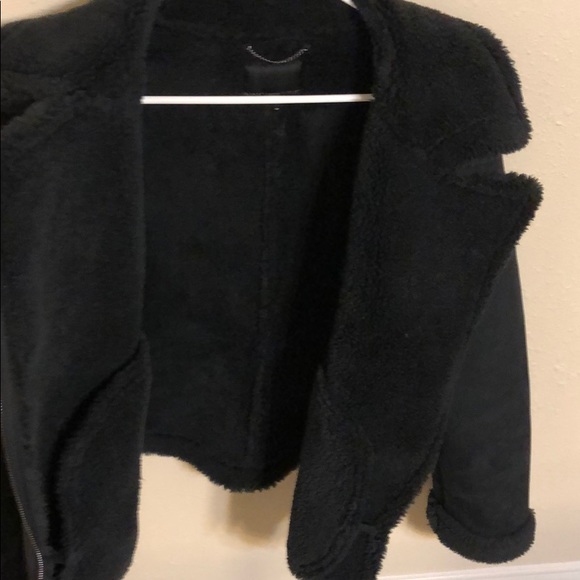 Suede and Sherpa Moto Jacket - Picture 6 of 6